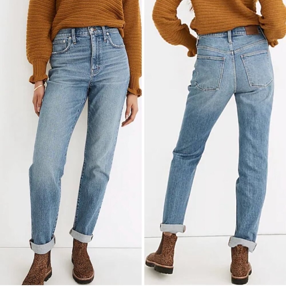 Madewell Tall High-Rise Slim Boyjean in Neal Wash